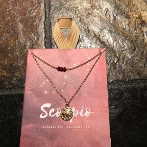 Zodiac Scorpio Mini Pendant Necklace Set